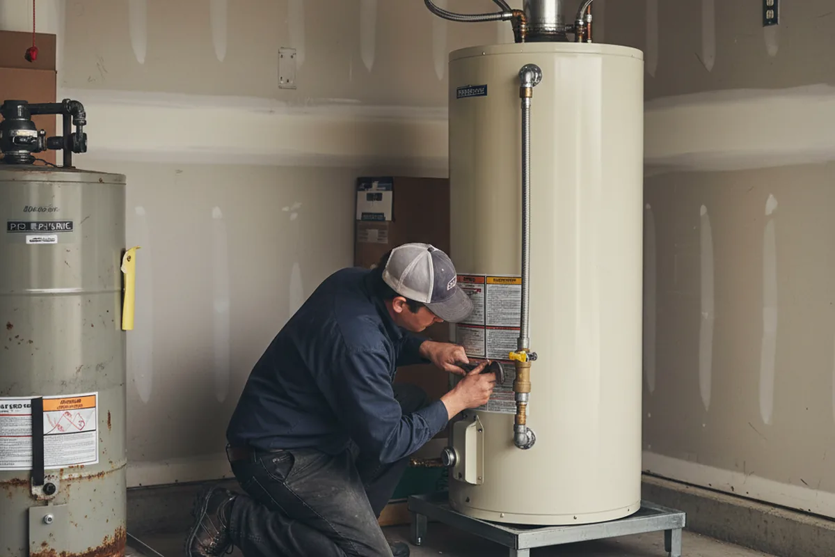 Water heater and shutoff valve replacement in Hasbrouck Heights