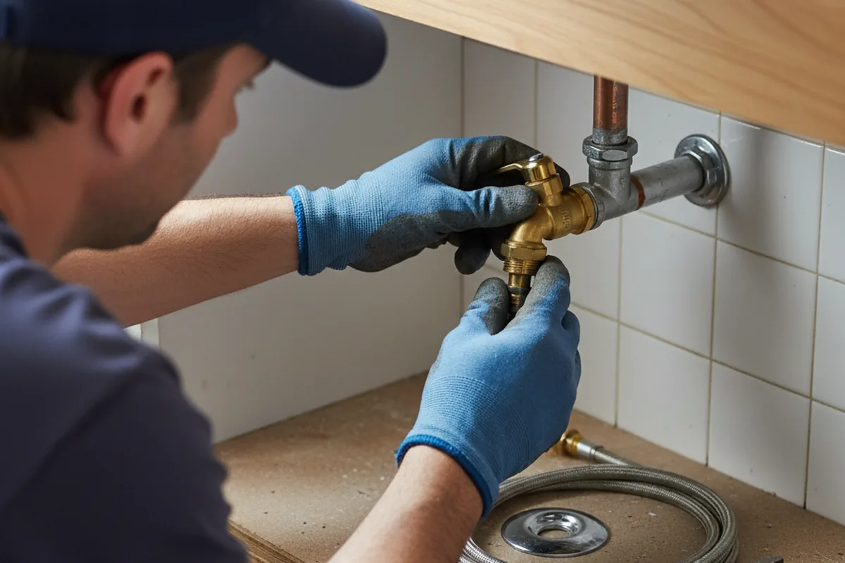 Shutoff valve and fitting work during Emergency Plumbing in Hasbrouck Heights